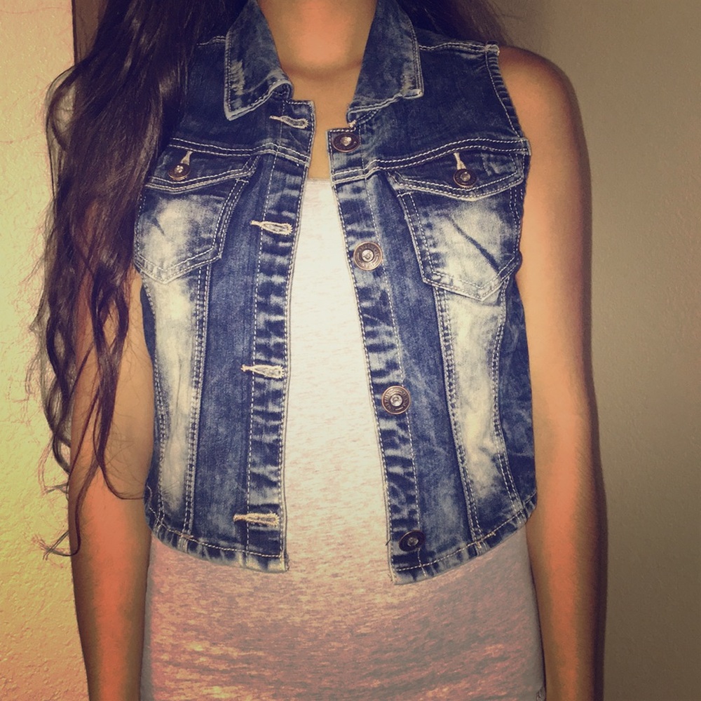 💜Amethyst Jeans Vest💜