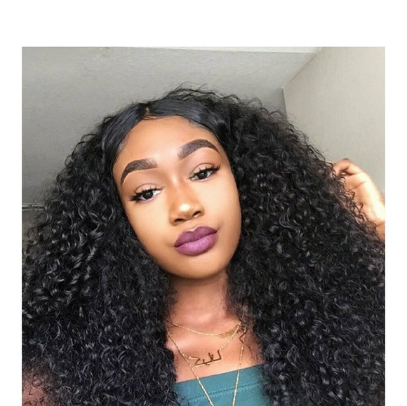 Virgin Brazilian Human Hair Curly Lacefront Wig