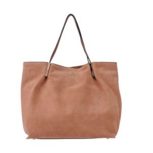 Coccinelle - suede leather large tote bag