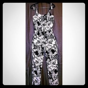 Black & White Print Jumpsuit
