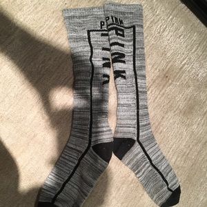 victoria secret pink knee high socks