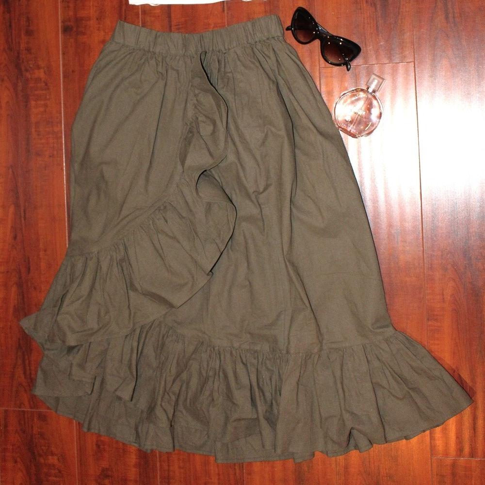 Asos Ruffle Midi Skirt