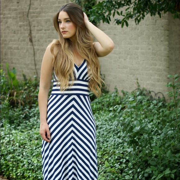 Banana Republic Striped Maxi Dress - Picture 1 of 2