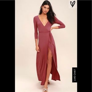 Lulus Long Sleeve Wrap dress