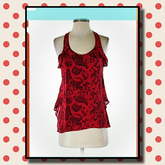 RED HOT Sleeveless Top - Picture 1 of 2