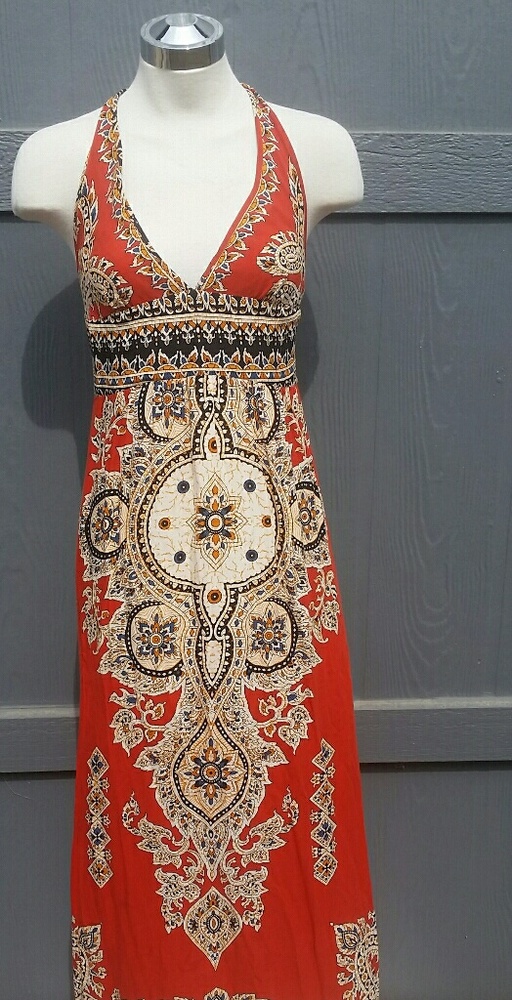 akualani halter maxi dress