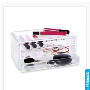 Bed Bath and Beyond Clear 3 drawer storage