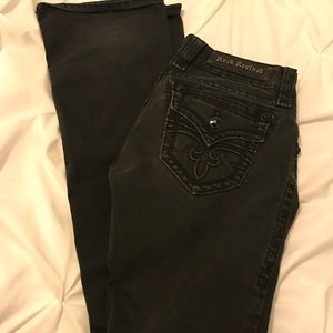 Black rock revival jeans Celine boot cut size 28