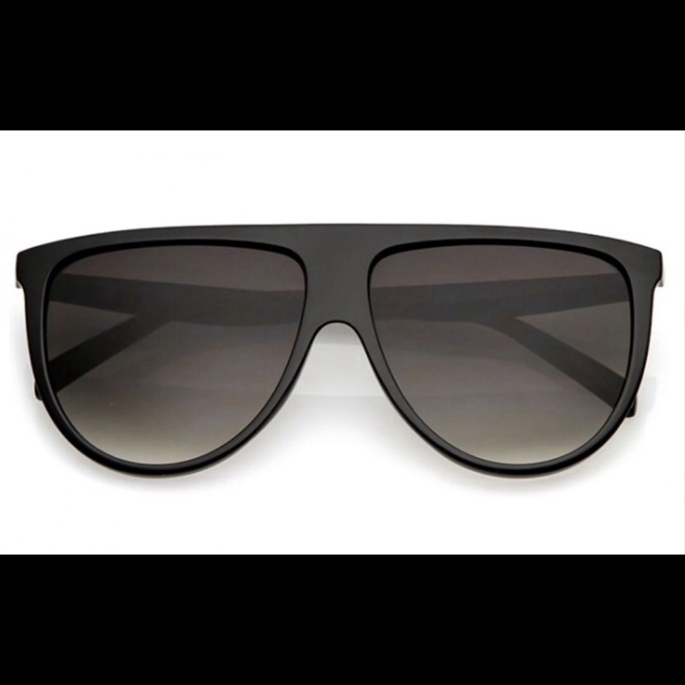 Oversize Flat Top FlatLens Aviator Sunglasses 59mm