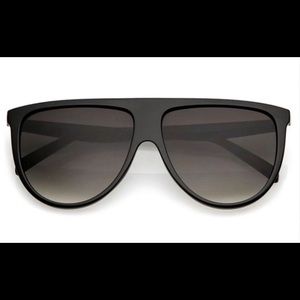 Oversize Flat Top FlatLens Aviator Sunglasses 59mm