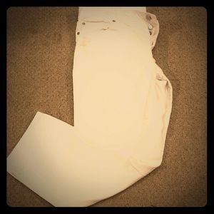 White LOFT Distressed Boyfriend Jeans 👖