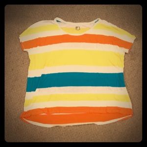 JC Penny Striped L Short Sleeve Top 👚👚