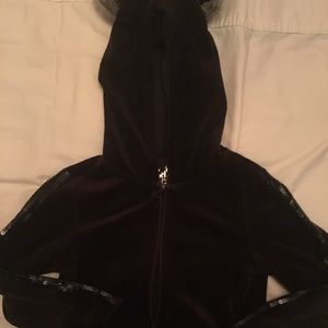 Justice velour hoody