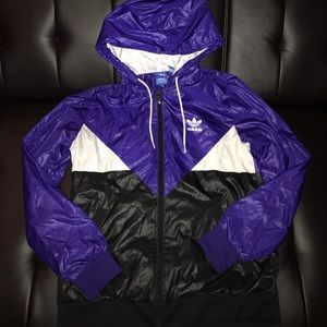 Adidas hooded windbreaker