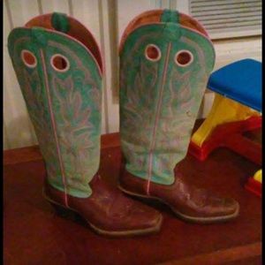 Twisted x Blue and brown boots