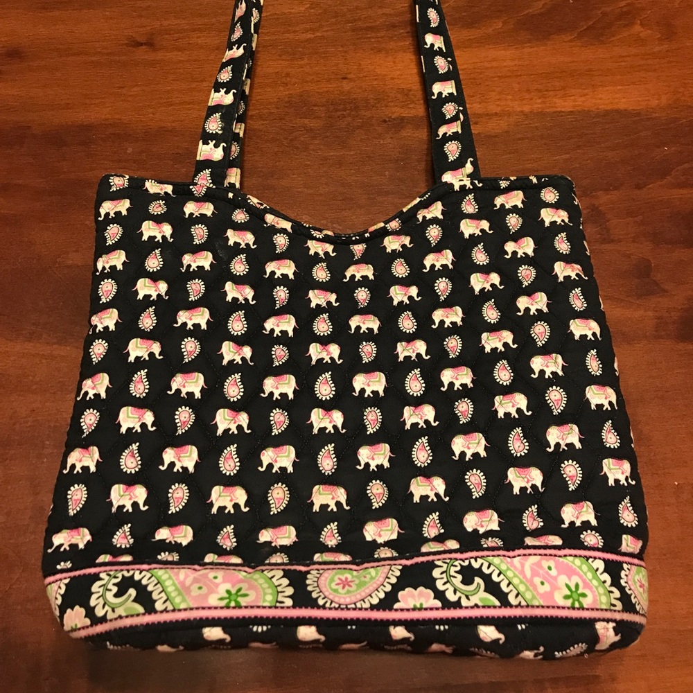 Vera Bradley Pink Elephant Hobo