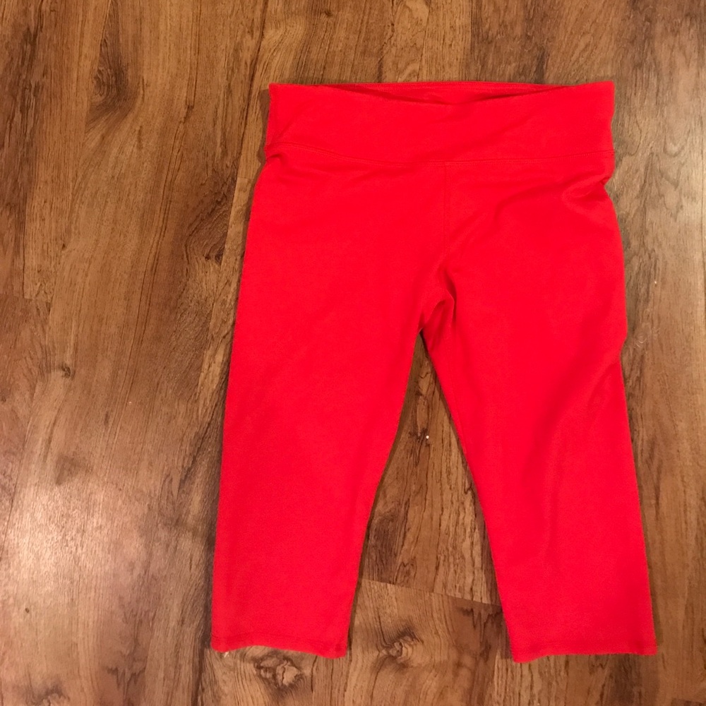 Fabletics Crop Red Leggings