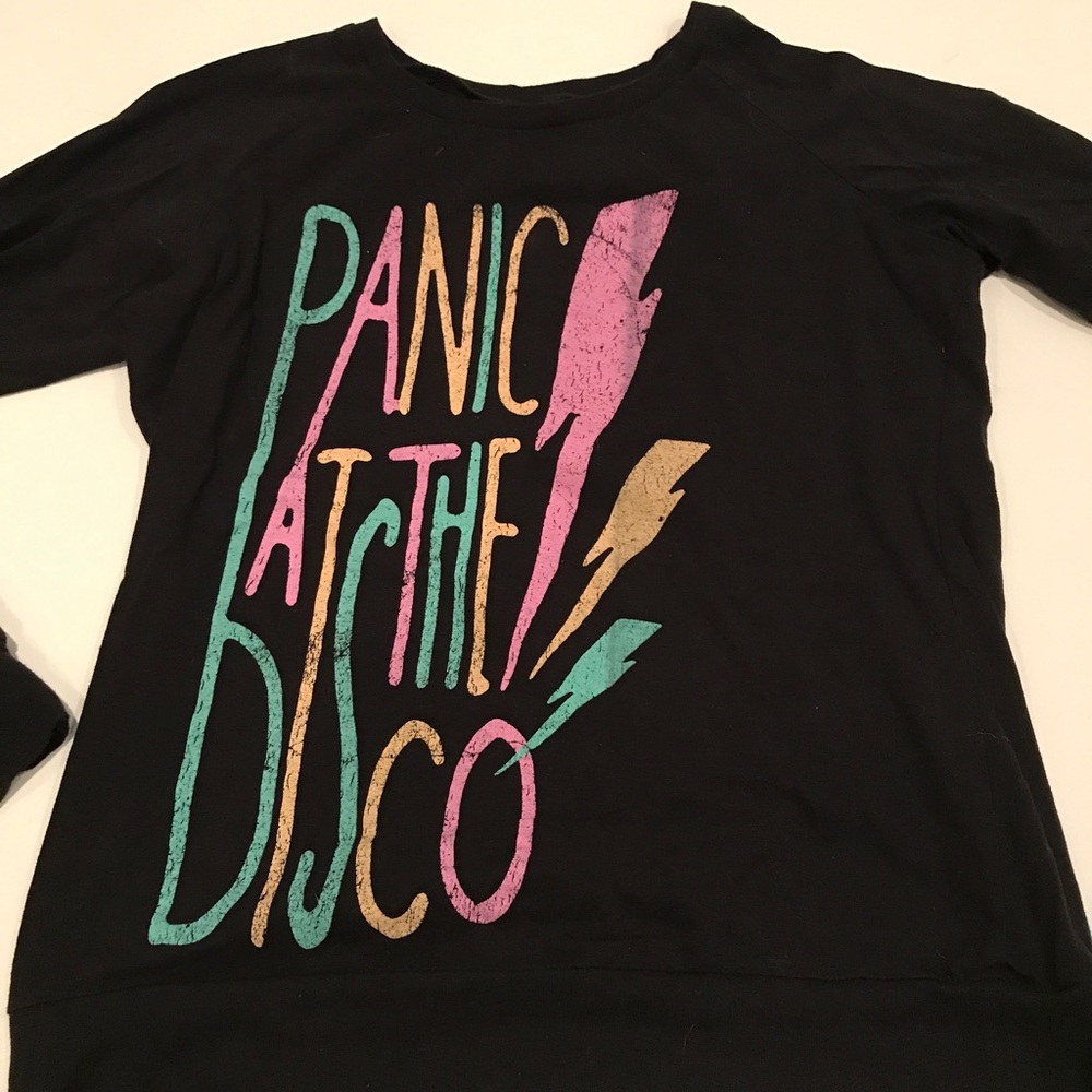 Panic at disco long sleeve black shirt medium