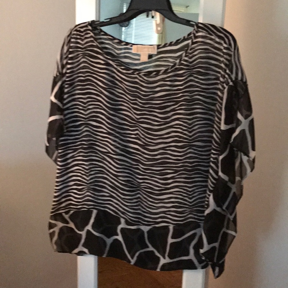 Micheal Kors Sheer Animal Shirt