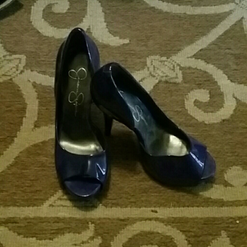 Peep toe heels
