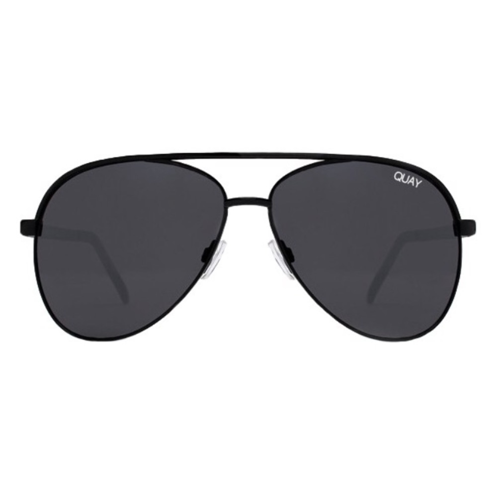 Quay Black Aviator Sunglasses