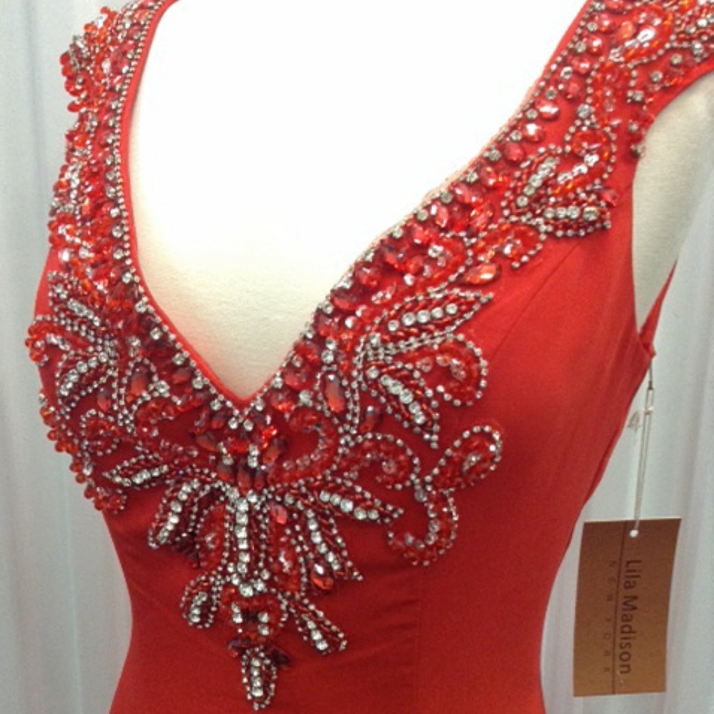 NEW Gown Party Prom Evening Long Red Dress