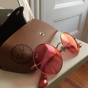 Ray-Ban Pink Round Sunglasses Brand New