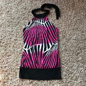 Black patterned top by Missmatch