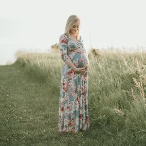 Pink Blush Maternity Maxi Dress