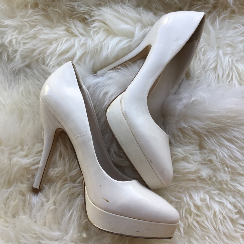 ALDO Ivory platform pumps