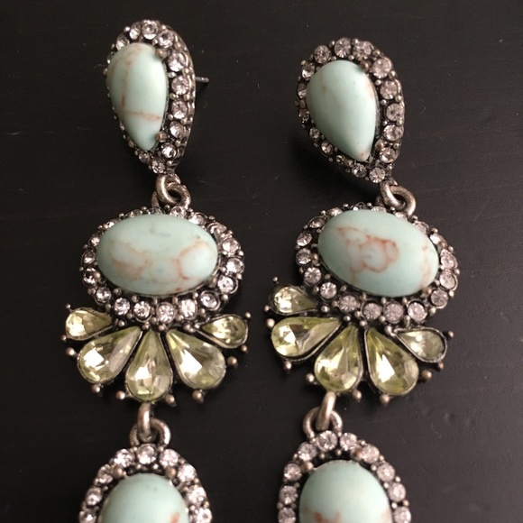 [SOLD] Francesca's Laverne Stone Drop Earrings - Picture 4 of 6