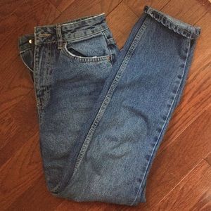 High-Waisted Mom Jeans, Topshop size 25