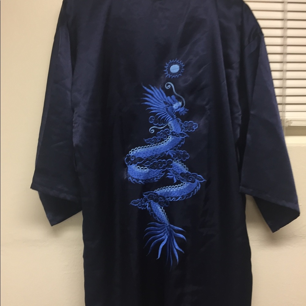 Vintage Satin/Silk Cardigan/Robe