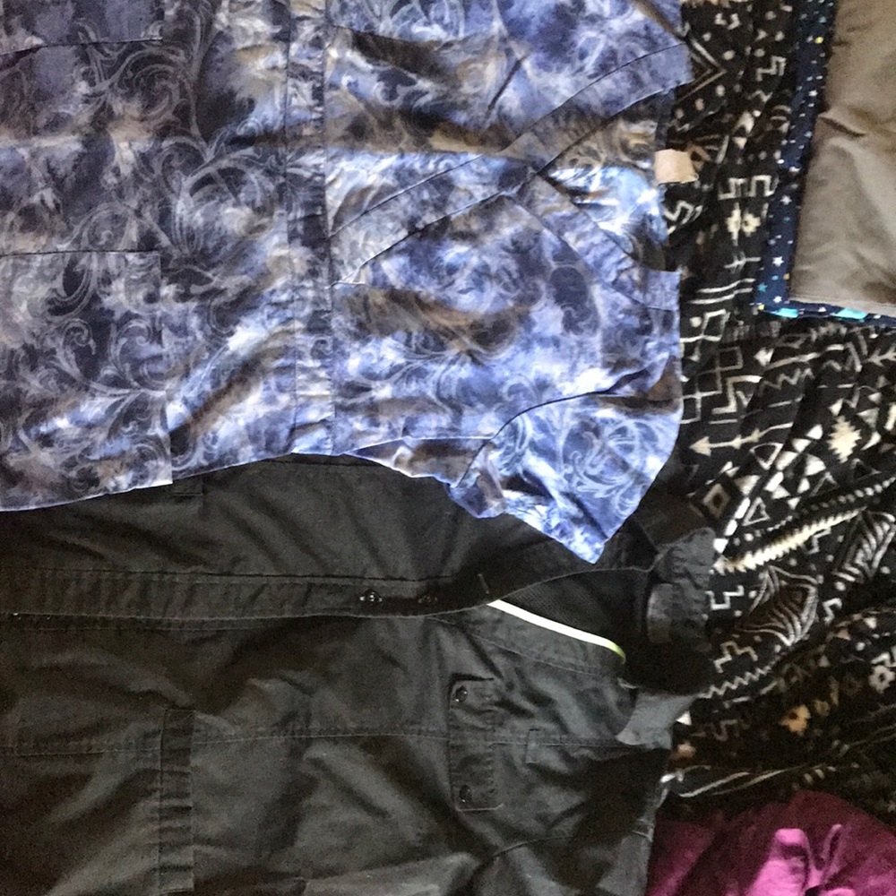 2 Scrub shirts
