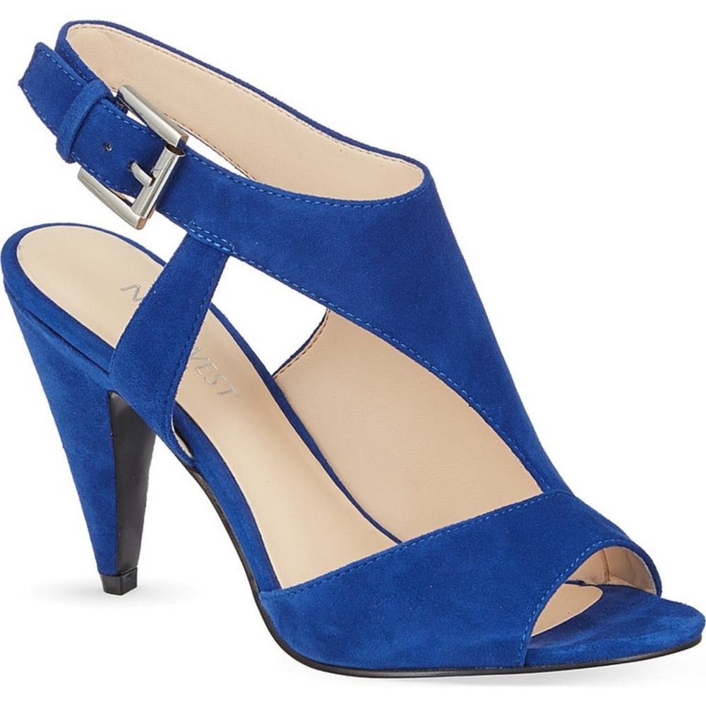 Nine West Blue Suede Shoes