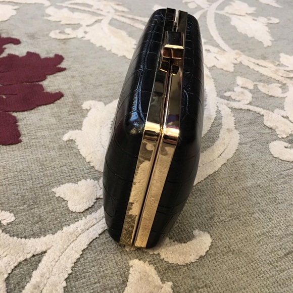 Crocodile texture evening clutch - Picture 4 of 4