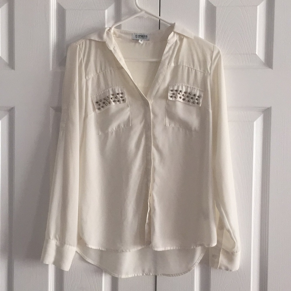 Beige blouse from Express