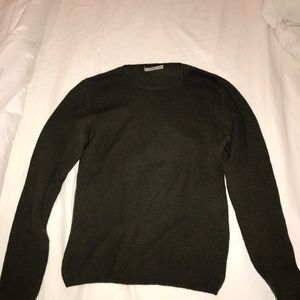 Prada olive colored cashmere sweater size 40