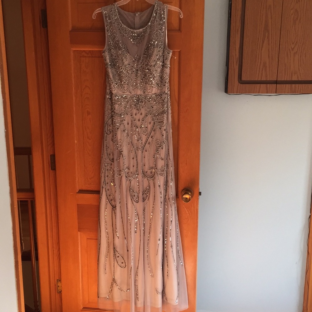 NEW* Adrianna papell grey size 12 formal dress