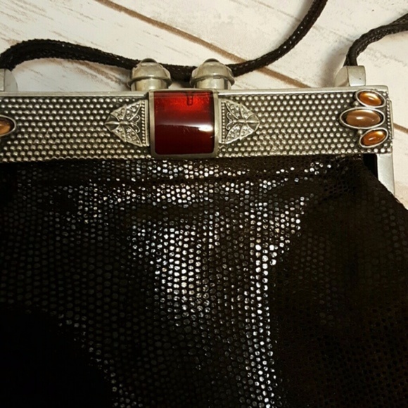 {vintage} James Culver Moulin Rouge leather purse - Picture 2 of 4