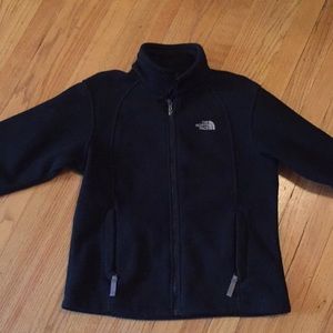 Girls Large North Face Fleece coat black