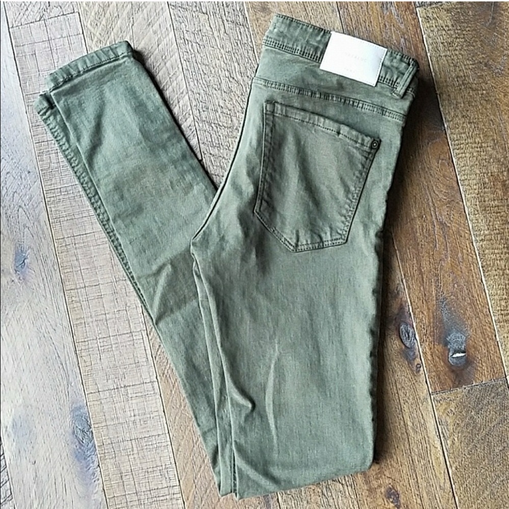 Zara army green pants