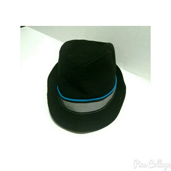 boys black fedora hat
