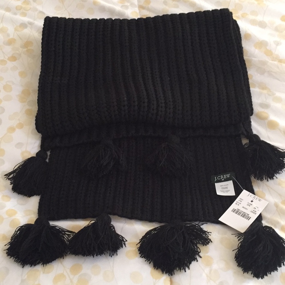 J Crew black scarf