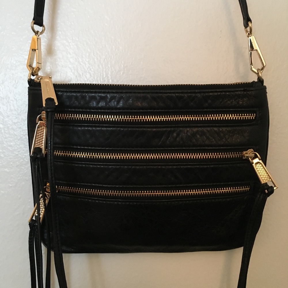 Rebecca Minkoff Flat 5 Zip Crossbody Bag