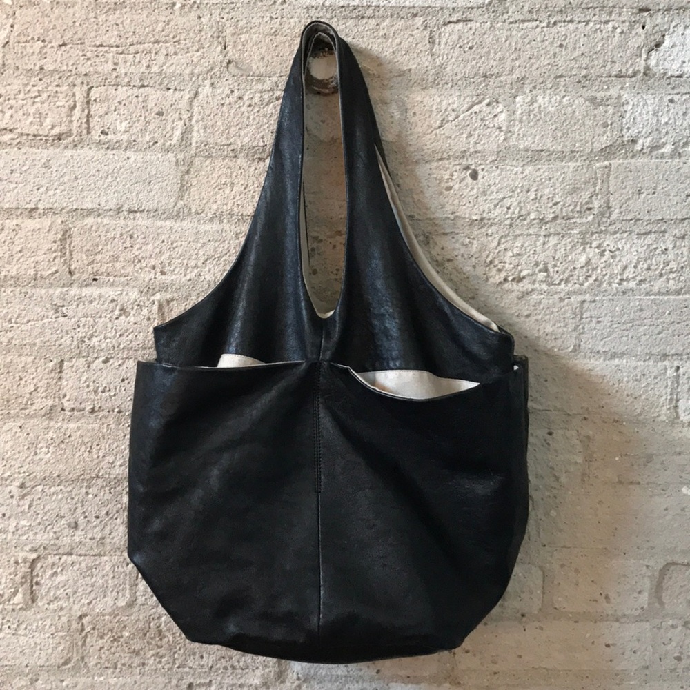 DKNY Black Leather tote