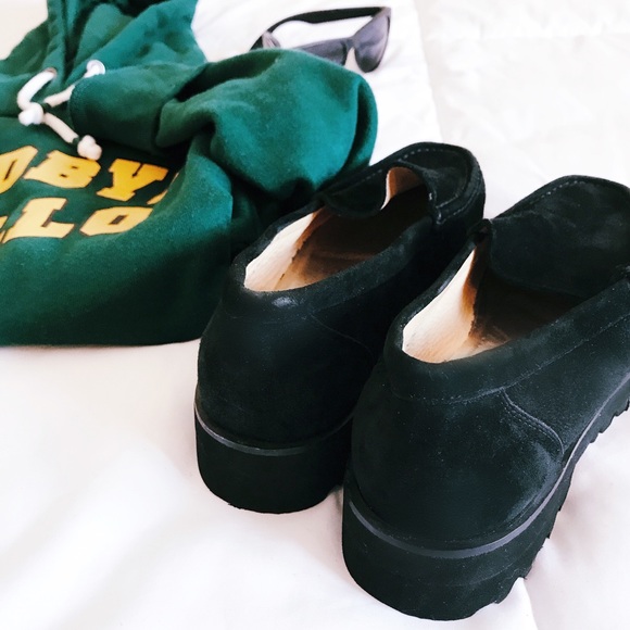 Ron White cashmere suede chunky sole loafer - Picture 6 of 7