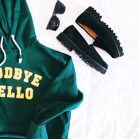 Ron White cashmere suede chunky sole loafer - Picture 4 of 7