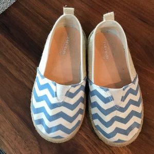 Zara Baby Girl Chevron Slip On Shoes