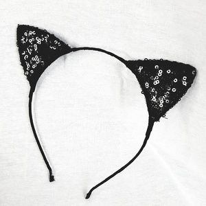 Sequin kitty ear Headband
